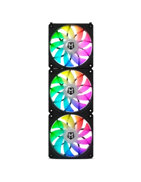 EASY LINK Carcasa del ordenador Refrigerador de aire 12 cm Negro 3 pieza(s)