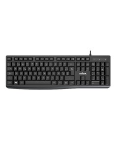 TECLADO CON CABLE, NEGRO, ESPAÑOL
