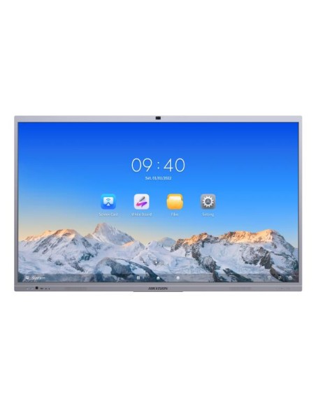 DS-D5C86RB/B pantalla de señalización Panel plano interactivo 2,18 m (86") LED Wifi 400 cd / m² 4K Ultra HD Plata Pantalla tácti