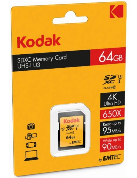 SDXC 64GB Class10 U3 UHS-I Clase 10