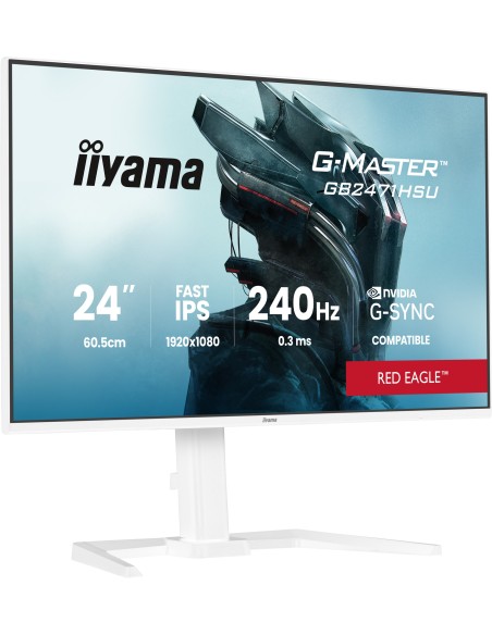 G-MASTER GB2471HSU-W1 pantalla para PC 60,5 cm (23.8") 1920 x 1080 Pixeles Blanco
