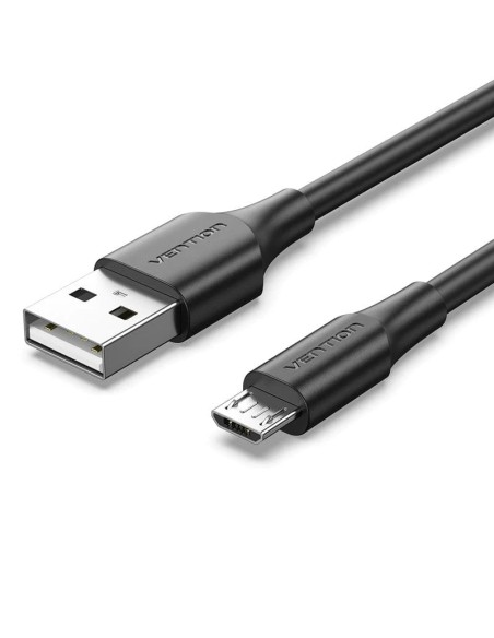 Cable USB 2.0 CTIBG/ USB Macho - MicroUSB Macho/ 1.5m/ Negro