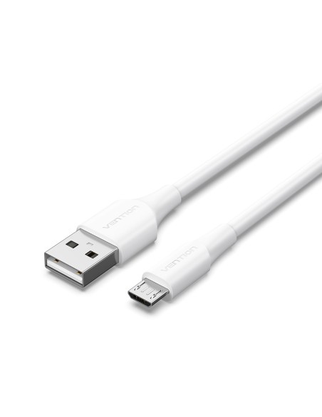 Cable USB 2.0 CTIWH/ USB Macho - MicroUSB Macho/ 2m/ Blanco