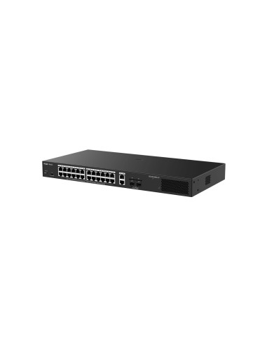 RG-ES228GS-LP switch Gestionado L2 Gigabit Ethernet (10/100/1000) Energía sobre Ethernet (PoE) Escritorio Negro