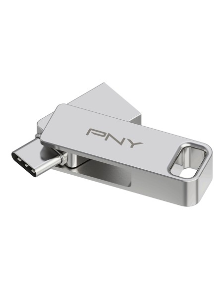 DUO LINK unidad flash USB 128 GB USB Type-A / USB Type-C 3.2 Gen 1 (3.1 Gen 1) Acero inoxidable