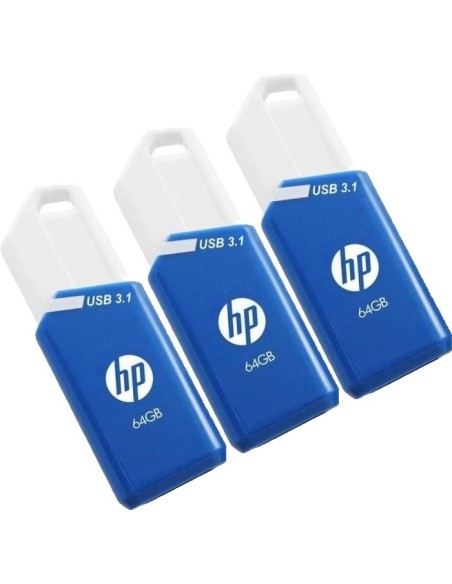 x755w Triple Pack unidad flash USB 64 GB USB tipo A 3.2 Gen 1 (3.1 Gen 1) Azul, Blanco
