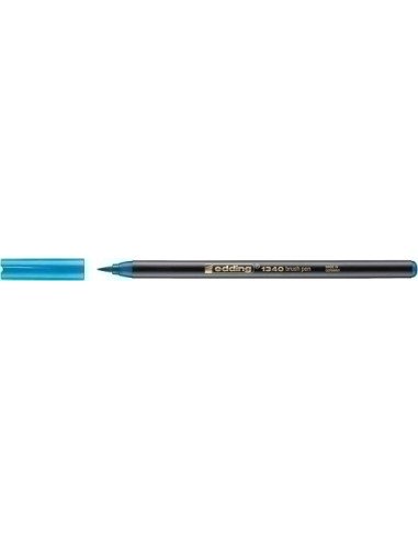 ROTUL.EDDING 1340 BRUSHPEN AZ.CELESTE - Pack de 10 unidades