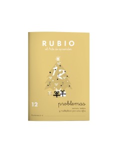 CUADERNO RUBIO A5 OPERAC.y PROBLEMAS 12 - Pack de 10 unidades