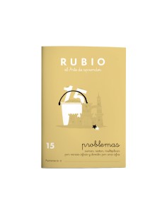 CUADERNO RUBIO A5 OPERAC.y PROBLEMAS 15 - Pack de 10 unidades