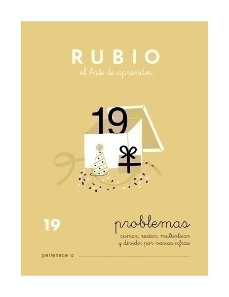 CUADERNO RUBIO A5 OPERAC.y PROBLEMAS 19 - Pack de 10 unidades