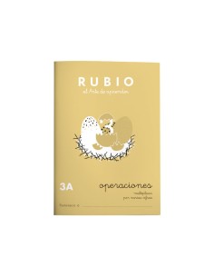 CUADERNO RUBIO A5 OPERAC.y PROBLEMAS  3A - Pack de 10 unidades