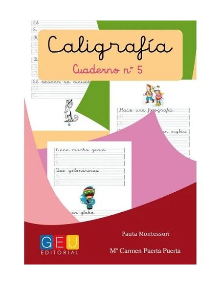 Caligrafia pauta montessori