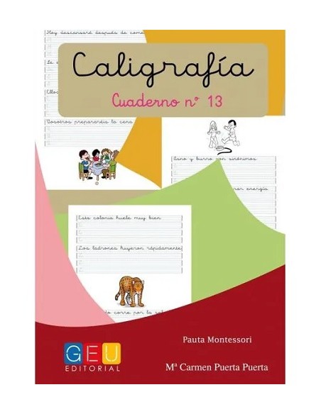 Caligrafia pauta montessori