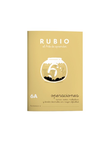 CUADERNO RUBIO A5 OPERAC.y PROBLEMAS  6A - Pack de 10 unidades