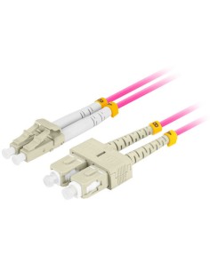 FO-LUSU-MD41-0020-VT Cable de fibra óptica e InfiniBand 2 m 2x LC 2x SC LC/SC Rosa