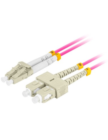 FO-LUSU-MD41-0020-VT Cable de fibra óptica e InfiniBand 2 m 2x LC 2x SC LC/SC Rosa