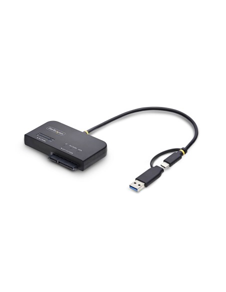 Adaptador USB-C/USB-A a NVMe M.2 y SATA 2.5/3.5in 10Gbps - Lector de SSD Externo - Sin Herramientas - B+M/M-Key