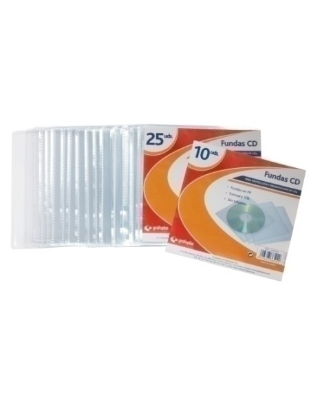 FUNDA CD/DVD GRAFOPLAS 133x137 BOLSA 10