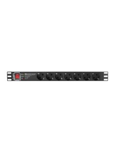 PDU-PRO-07F-0200-BK unidad de distribución de energía (PDU) 6 salidas AC 1U Negro