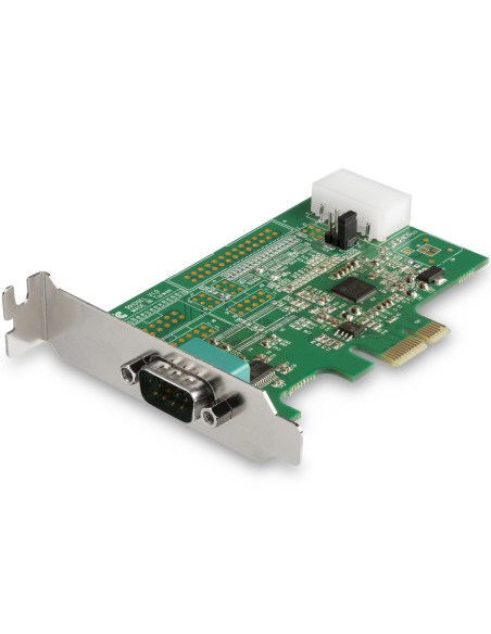 Tarjeta PCI Express Adaptadora de 1 Puerto Serie RS232 - Tarjeta Controladora Serial PCIe RS232 - PCIe a DB9 UART16950 - Tarjeta