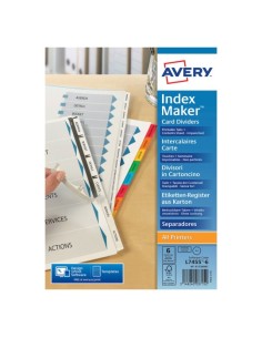 01730061 lengüeta de índice Separador en blanco con pestaña Cartón