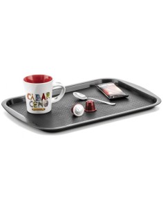 PL1045020 NE bandeja y soporte Bandeja de servir clásica Rectángulo Negro