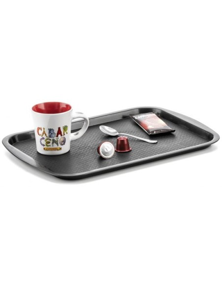 PL1045020 NE bandeja y soporte Bandeja de servir clásica Rectángulo Negro
