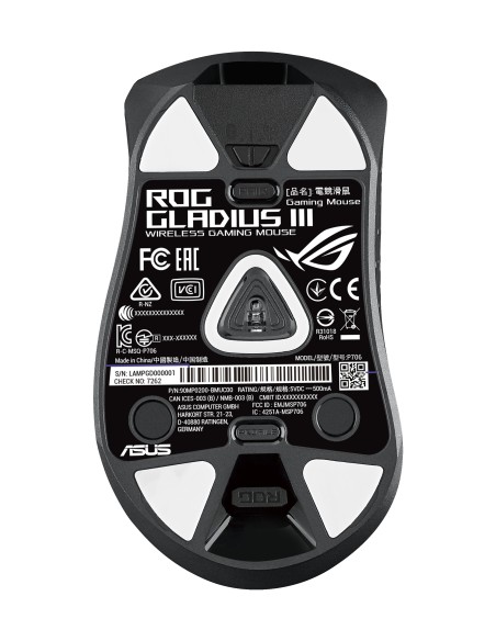 ROG Gladius III ratón mano derecha USB tipo A Óptico 19000 DPI ROG Gladius III ratón mano derecha USB tipo A Óptico 19000 DPI
