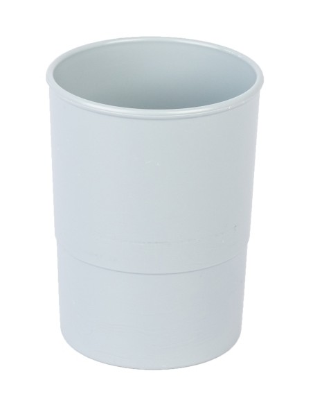 PORTA LAPICES PLASTICO REDONDO GRIS