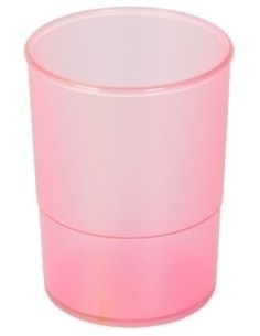 PORTA LAPICES PLASTICO REDONDO TR. FUCSI