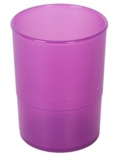 PORTA LAPICES PLASTICO REDONDO TR. MALVA