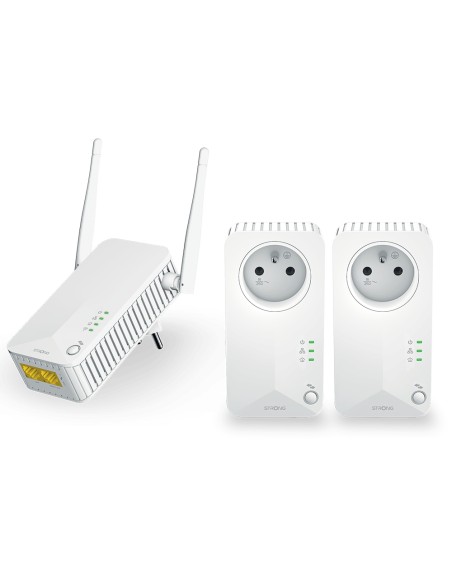 Powerline WiFi 600 Triple Pack V2 600 Mbit/s Ethernet Blanco 3 pieza(s)