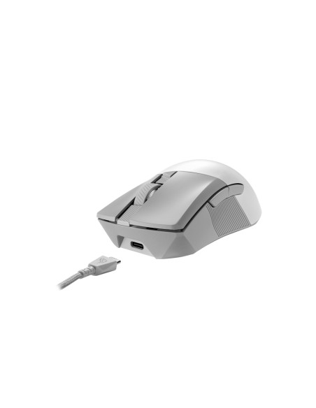 ROG Gladius III Wireless Aimpoint White ratón mano derecha RF Wireless + Bluetooth + USB Type-A Óptico 36000 DPI ROG Gladius III Wireless Aimpoint White ratón mano derecha RF Wireless + Bluetooth + USB Type-A Óptico 36000 DPI