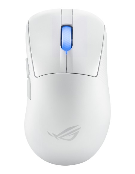 ROG Keris II Ace Wireless AimPoint White ratón mano derecha RF Wireless + Bluetooth + USB Type-A Óptico 42000 DPI ROG Keris II Ace Wireless AimPoint White ratón mano derecha RF Wireless + Bluetooth + USB Type-A Óptico 42000 DPI
