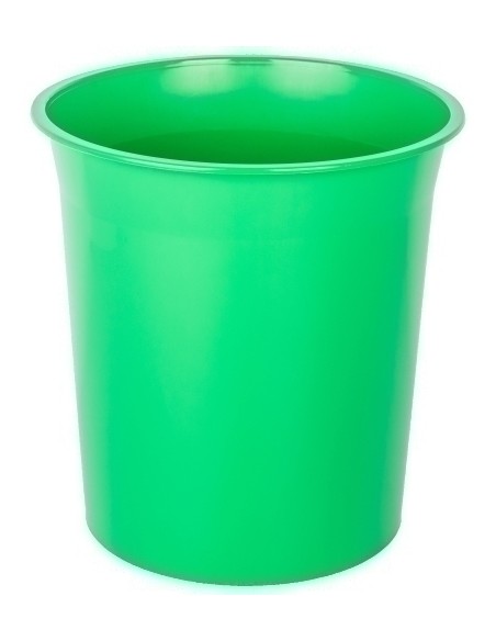 PAPELERA PLASTICO CERRADA VERDE