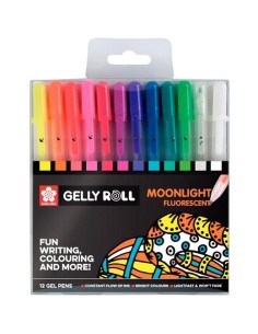 TALENS SAKURA ESTUCHE DE 12 BOLÍGRAFOS GELLY ROLL MOONLIGHT COLORES SURTIDOS