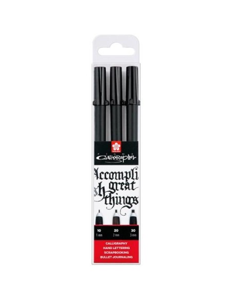 TALENS SAKURA ESTUCHE 8 ROTULADORES PIGMA CALLIGRAPHER NEGRO