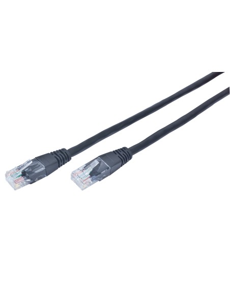 Patch Cord Cat.5e UTP 0.25m cable de red Negro 0,25 m Cat5e U/UTP (UTP)