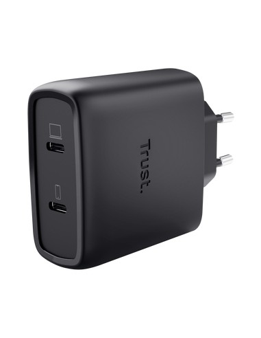 Maxo Cargador GaN USB-C de 2 puertos de 65 W - Negro