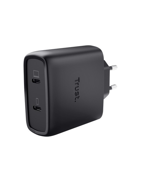 Maxo Cargador GaN USB-C de 2 puertos de 65 W - Negro