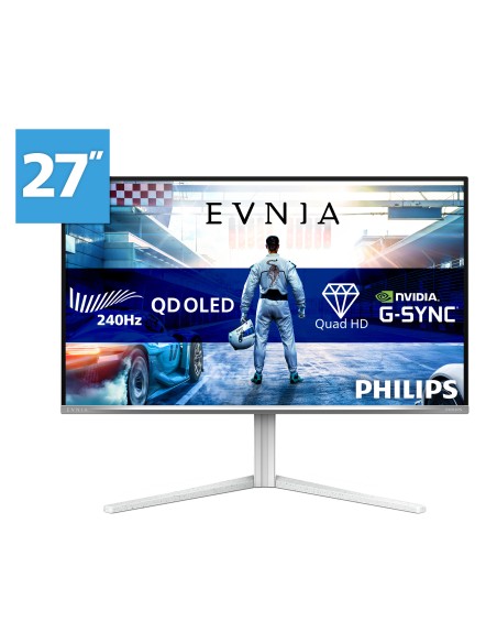 Evnia 6000 27M2N6501L/00 pantalla para PC 67,3 cm (26.5") 2560 x 1440 Pixeles Quad HD QD-OLED Blanco