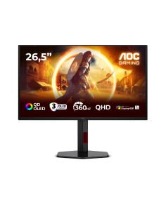 G4 Q27G4SDR pantalla para PC 67,3 cm (26.5") 2560 x 1440 Pixeles Quad HD QD-OLED Negro, Rojo