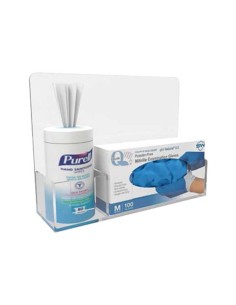 SOPORTE DEFLECTO GEL DESINF.+GUANTES PEQ