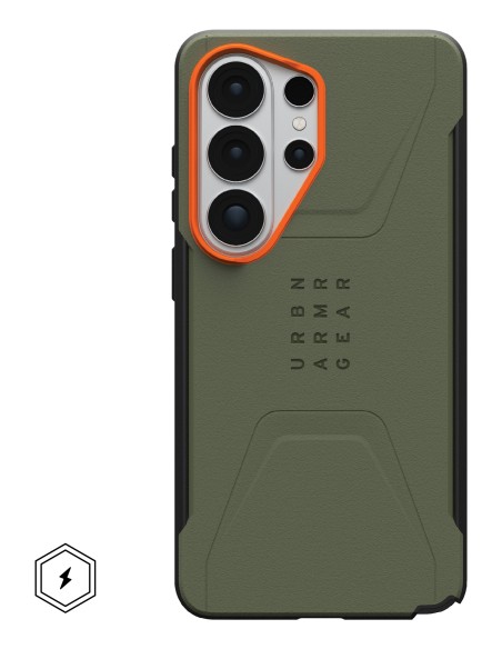 Civilian funda para teléfono móvil 17,5 cm (6.9") Naranja, Oliva