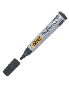 C 12 rotuladores bic marking 2000 negro punta conica