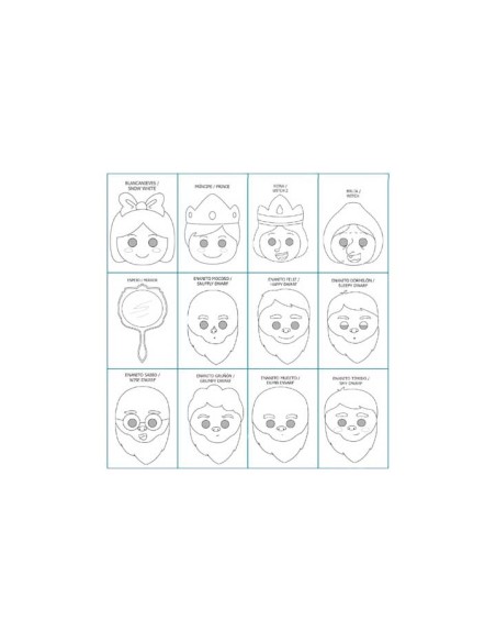 PACK 12 CARETAS NIEFENVER BLANCANIEVES 1400101