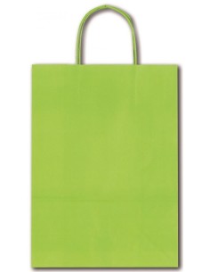PAQ 25 BOLSAS KRAFT ALLEGRA COLOR VERDE LIMA 41X12X36CM