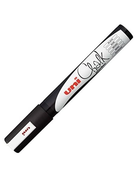 UNIBALL MARCADOR DE TIZA LIQUIDA PWE-8K BLANCO -6U-