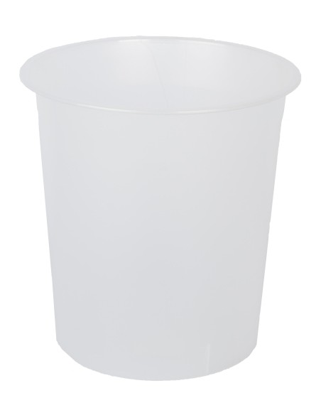 PAPELERA PLASTICO CERRADA TRASL.CRISTAL