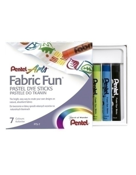 CERAS PENTEL TEXTIL PASTEL CAJA 7